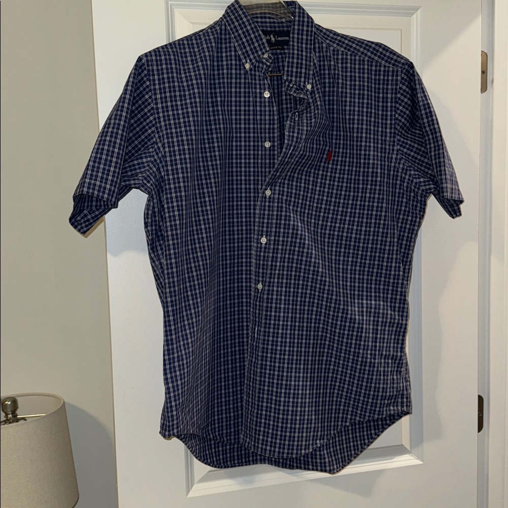 Polo by Ralph Lauren Navy Plaid Men's Shirt
